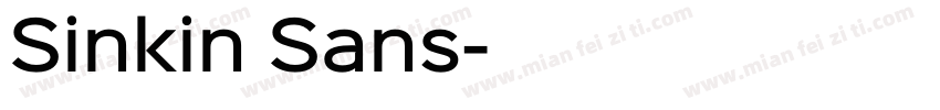 Sinkin Sans字体转换